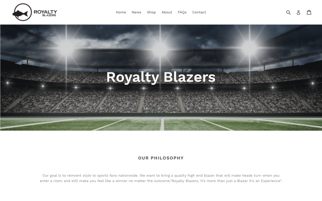 Royalty Blazers: E-Commerce Development